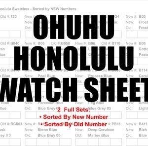 Ohuhu Honolulu Markers Swatch Sheets - ALL INFO!