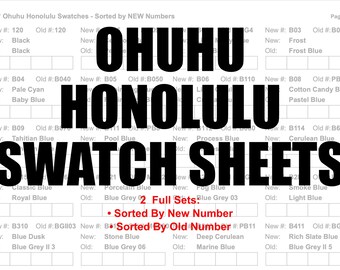 Hojas de muestra de marcadores Ohuhu Honolulu - ¡TODA LA INFORMACIÓN!