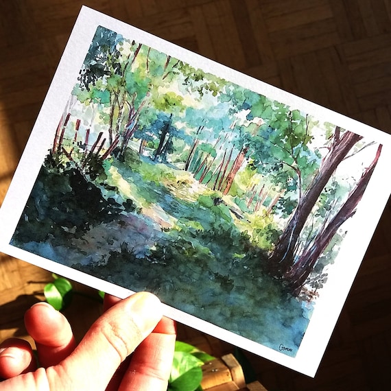 250 g//m2 10,5 x 14,8 cm Cartoline ad acquerello in scatola di metallo opache