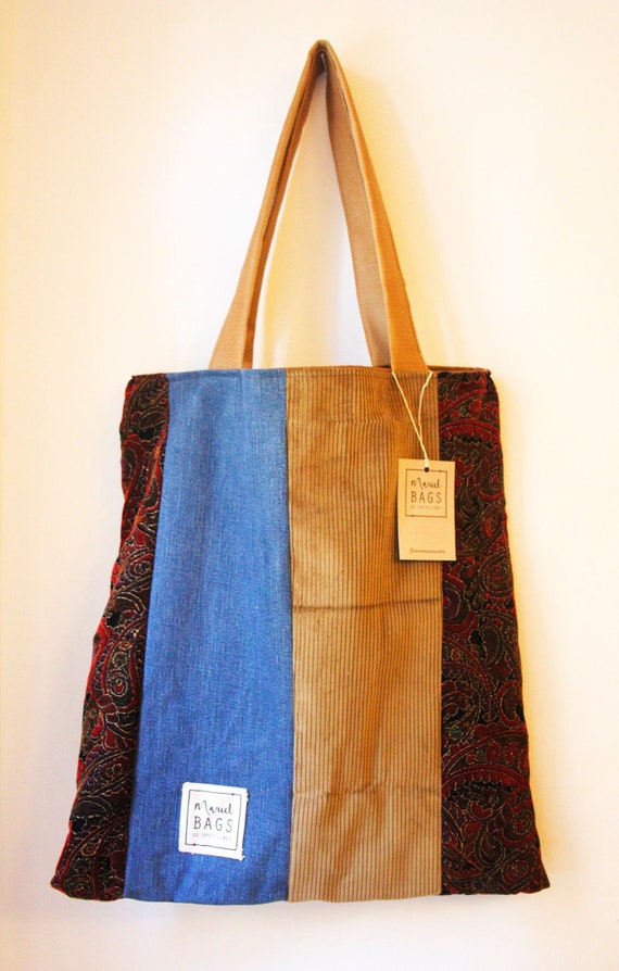 How to upcycle old jeans into a tote bag - La creative mama