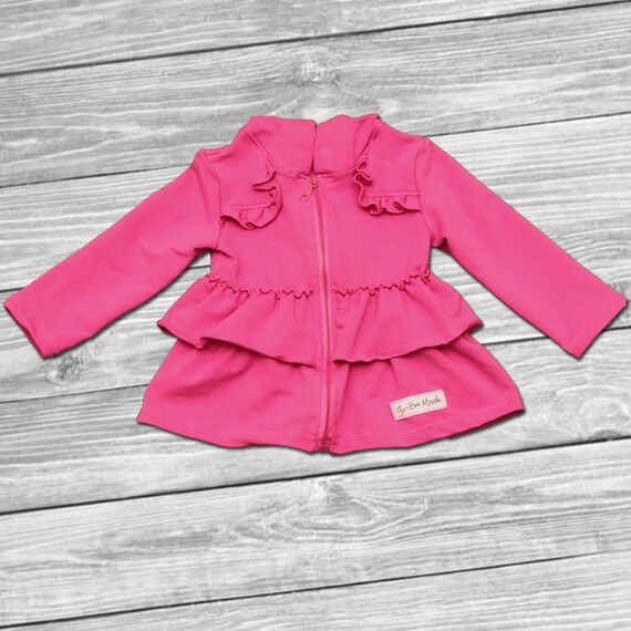 pink ruffle jacket