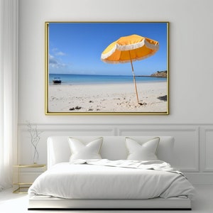 Keppel Island-strandafdruk: kustscène Queensland (digitale download)
