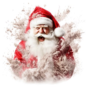Christmas Clipart Bundle: Santa, Wreaths, Snowman (PNG Digital Download)