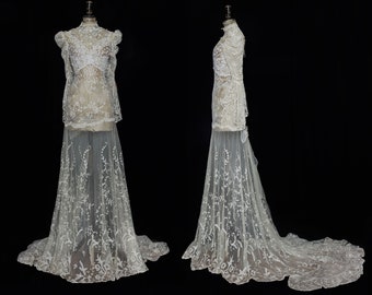 Sold Out Antique lace wedding gown SOLD