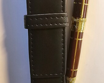 Montblanc pen Brown Gold Sir Arthur Conan Doyle in leather case