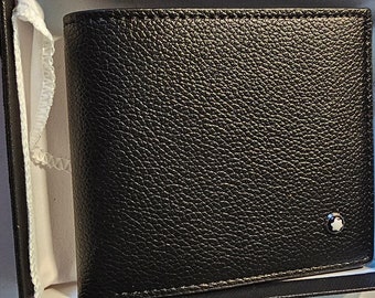 Mont Blanc Wallet Gents mens in case and box and card holder new