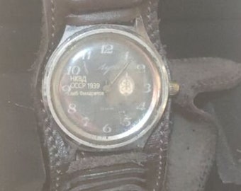 WWII USSR NKVD Special force Gleb Filaretov wind up watch in case 1939, working