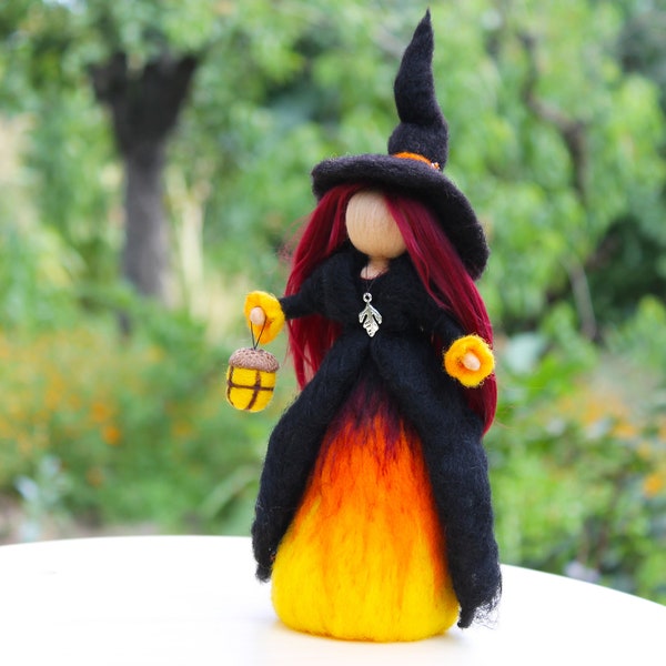 Needle Felted Witch Etsy