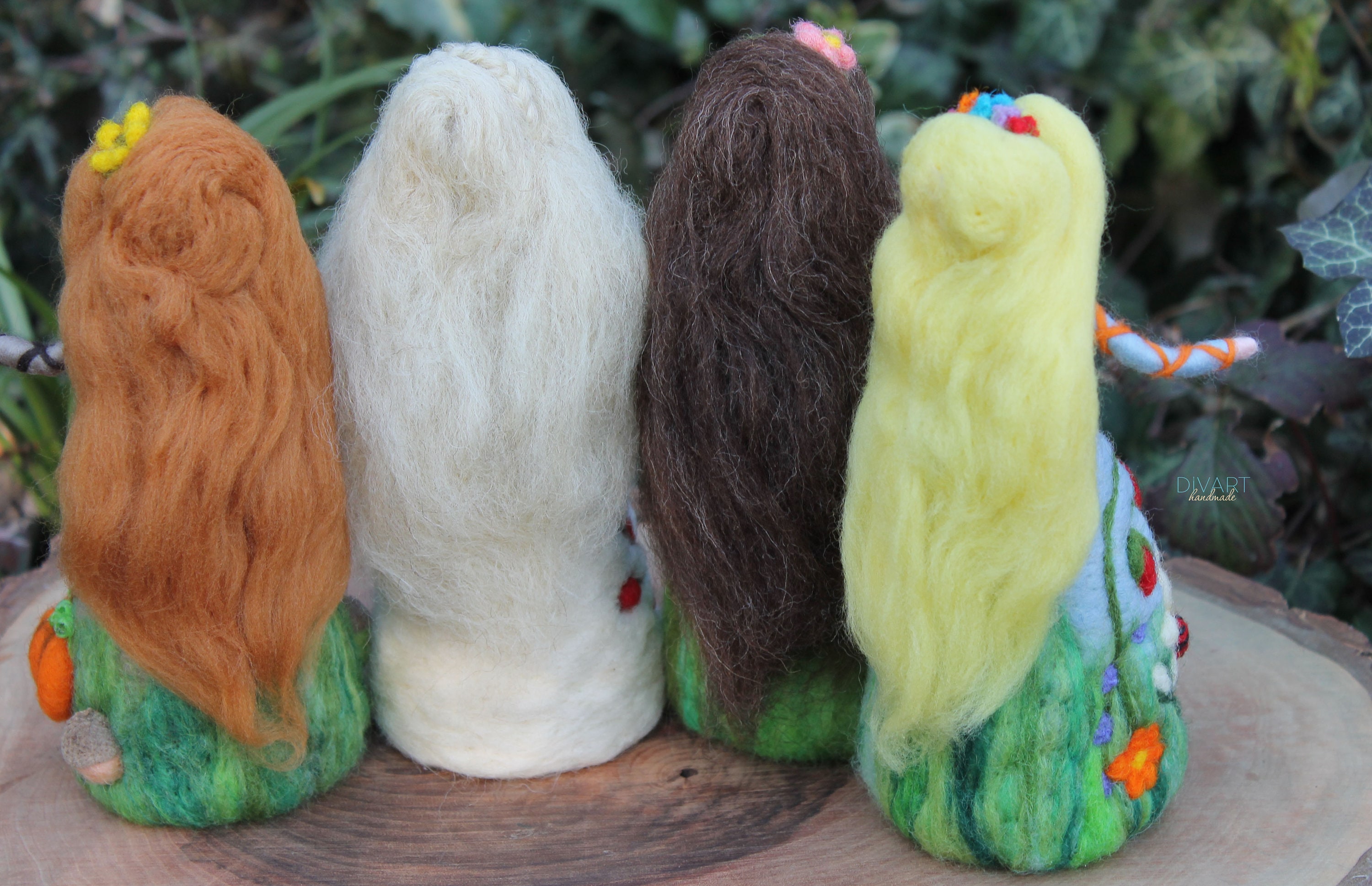 Set of 4 Seasonal Fairy Dolls Seasons Spring Summer Autumn - Etsy