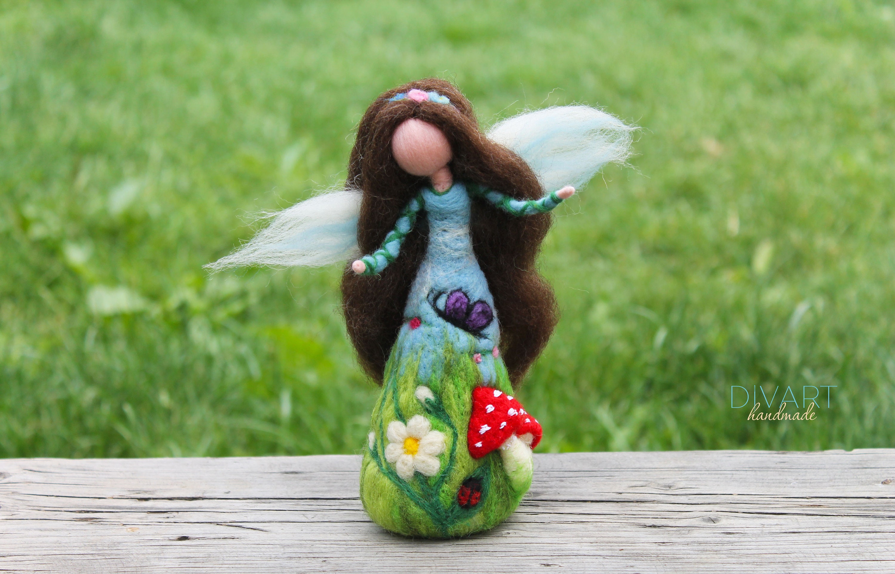 Needle Felted Fairy Spring Fairy Waldorf Toys Gift Idea