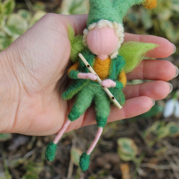 Needle Felted Elf Etsy