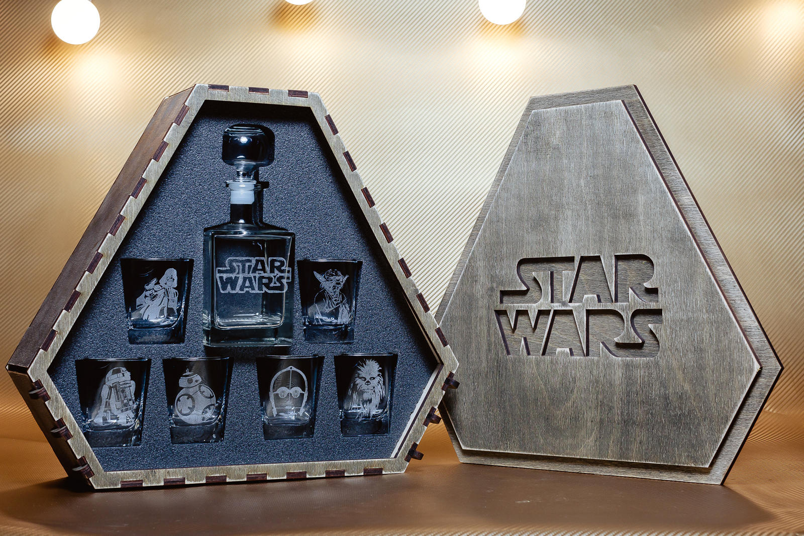 Star Wars Star Wars Gift Star Wars Whiskey Decanter Set Etsy