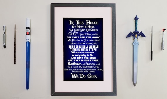 We Do Geek - Digital Print - Blue
