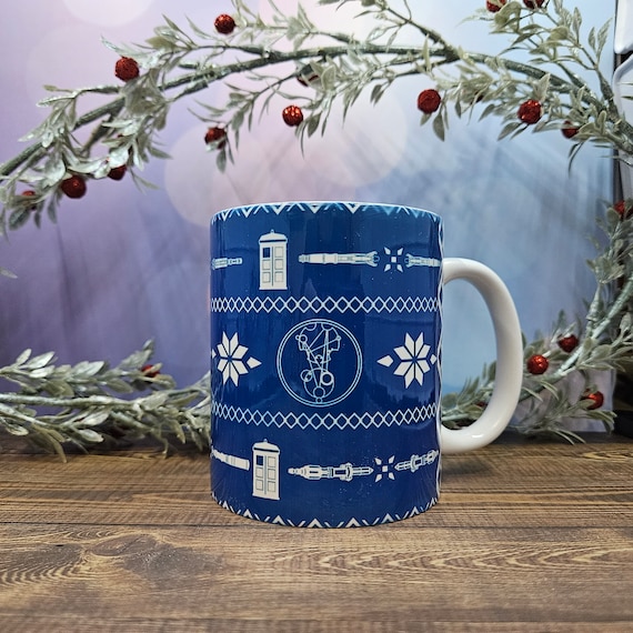 Doctor Who Inspired Ugly Sweater Mug