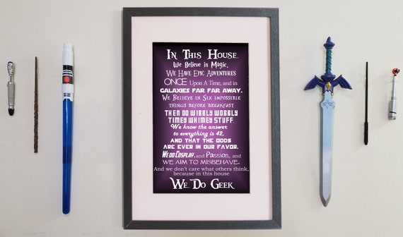 We Do Geek - Digital Print - Purple