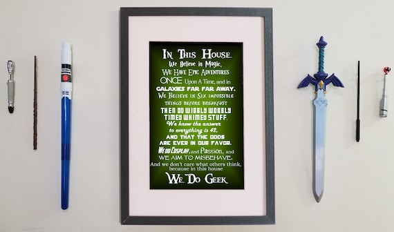 We Do Geek - Digital Print - Green