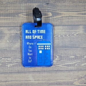 Doctor Who Inspired Luggage Tag