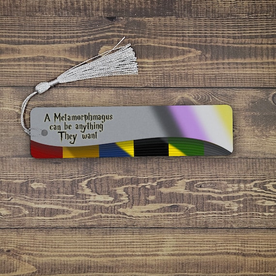 They can be anything Nonbinary magical school bookmark