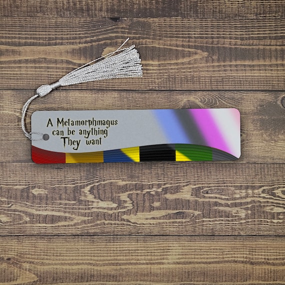 They can be anything Genderfluid magical school pride bookmark