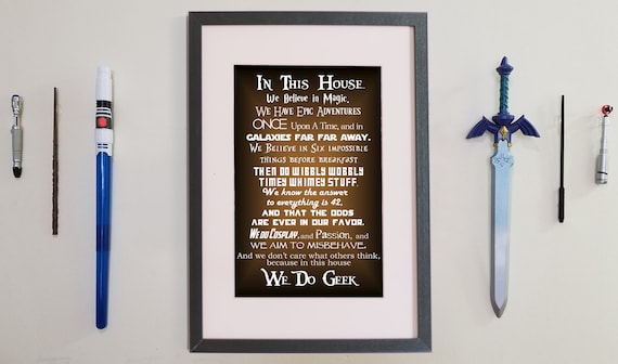 We Do Geek - Digital Print - Brown