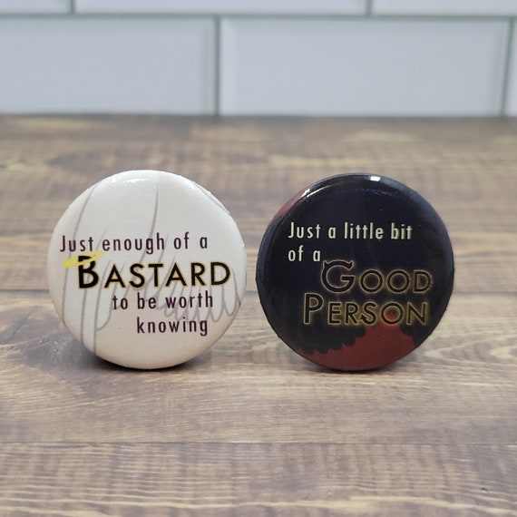 Good Omens inspired - Crowley and Aziraphale pins