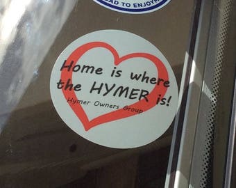 Hymer Owners Group Internal Sticker