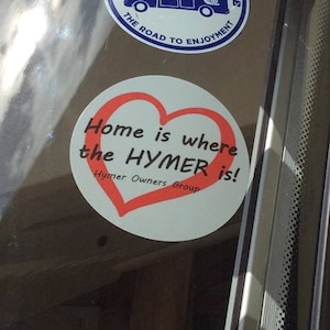 Hymer Owners Group Adesivo interno