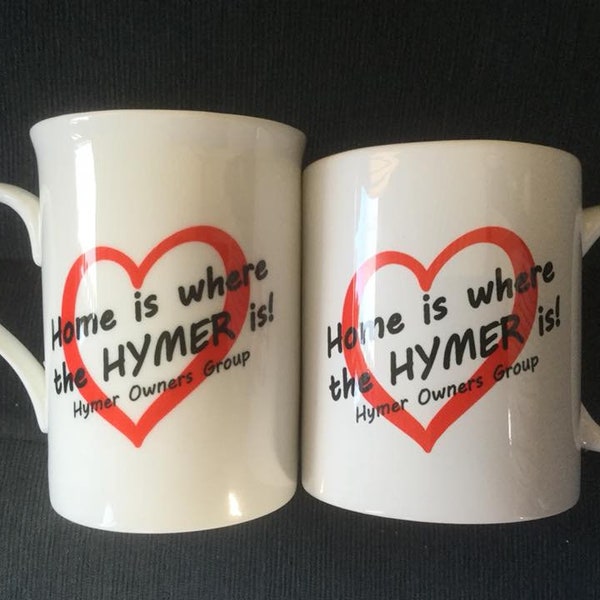 Hymer Owners Group Bone China Mugs, 2 sizes available