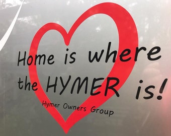 Hymer Owners Group sticker set, printed to order on waterproof vinyl