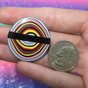 2-In-1 INLAY Cabochon With Jeep Fordite and Midnight Lace Obsidian