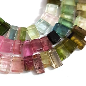 Watermelon Tourmaline briolette, Multi Watermelon Tourmaline Gemstone, Afghani Multi Tourmaline briolette For jewelry making 3x4 mm -3x10 mm