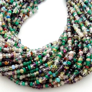 MIX STONE faceted beads,rondelles beads,Multi gemstone beads, 2 mm approx,13&quot;strand [E1606]mix gemstone beads