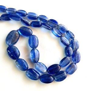 Natural Kyanite smooth oval shape beads, kyanite beads --  5x6 mm to 10x16 mm, 16&quot; Inch strand Approx  Good quality
