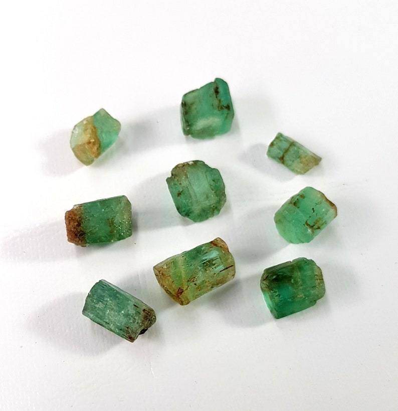 Natural Colombian EMERALD RAW ROUGH Gemstone Emerald Crystal | Etsy