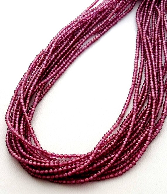 Grenat Mozambique 2,5 Mm Facettes Rondes – Lot En Vrac, Naturel, Non Traité, Pour Bijouterie