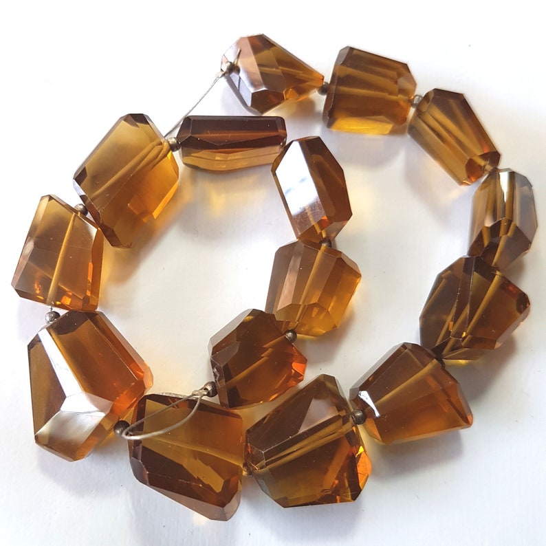 AAA quality Affordable Price 9x6.5 mm Bead for Jewelry making Natural Beer Quartz Oval Faceted Beads Loose Gemstone 13 strand