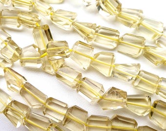 Lemon Quartz Faceted Nugget Beads Gemstone Lemon quartz Tumble Beads For Jewelry Wholsale Gemstone Briolette Beads Real Lemon Quartz Beads,