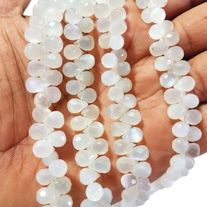CEYLON MOONSTONE gemstone beads faceted tear drops beads Ceylon moonstone drops 8x6 mm ,7.5"strand[E0900]ceylon moonstone drops beads