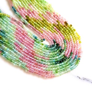 Multi Tourmaline Gemstone Beads | Tourmaline Smooth Balls | Multi Tourmaline Beads | Plain Beads | Tourmaline Beads for Jewelry Making