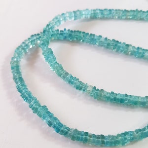 wholesale beads APATITE smooth heishi beads, apatite square heishi beads very nice quality  3 mm approx,16&quot;strand[E2520] Apatite loose beads