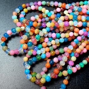 Natural Ethiopian Opal Beads Ethiopian Opal Disco Beads Opal Ball Shape Beads AAA Ethiopian Opal Opal Beaded Necklace Opal Briolette Beads,