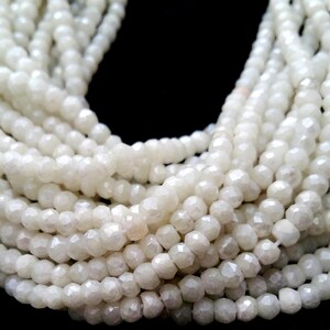 SILVERITE faceted beads, rondelles beads Very nice quality, size 2.5 to 3 mm - mm 13 inch strand [E1656] silverite  beads