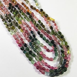 Multi TOURMALINE Gemstone Smooth Oval Cabochons Shaped Beads - Etsy