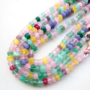 Natural Multi Stone Smooth Rondelle beads Multi Stone Gemstone beads Multi Stone Briolette beads Wholesale beads Multi Stone beads