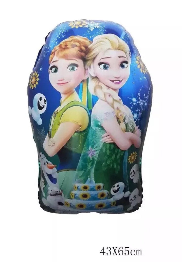 Frozen fever elsa and anna foil Helium Balloon Etsy