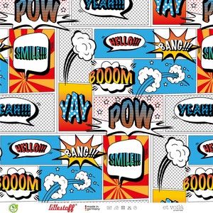 Lillestoff Jersey COMIC bunt Sonderpreis