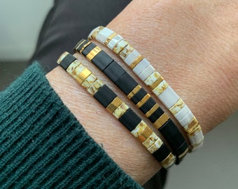 Set von 3 Tila Armbander, längenverstellbare Armband, Geschenk Damen