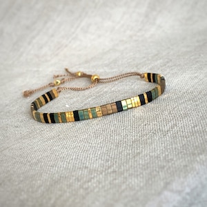 Tila bracelet, beaded Miyuki Tila bracelet, Colorfull flat beads Bracelet