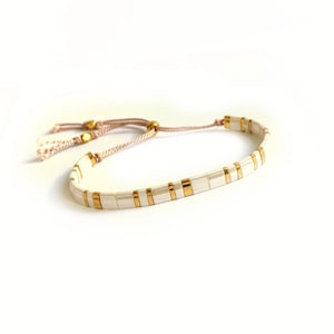 Bracelet Tila, bracelet cordon de soie, bracelet réglable