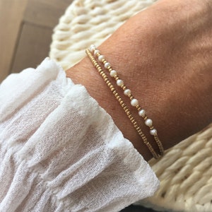 Bracelet Freshwater pearls, gift for bridesmaid, Bridesmaid Bracelet, dainty Pearl Bracelet